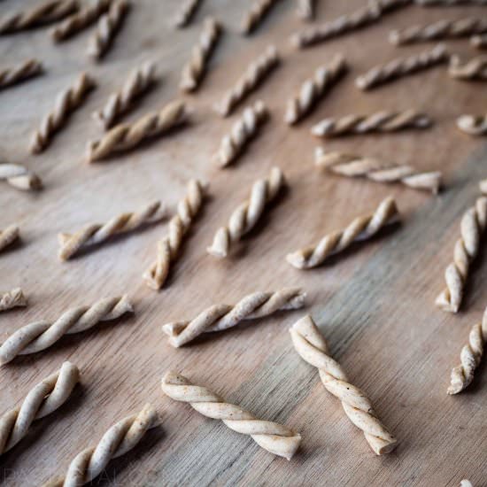 Wholemeal Spelt Gemelli - Recipe photo by pastaetal