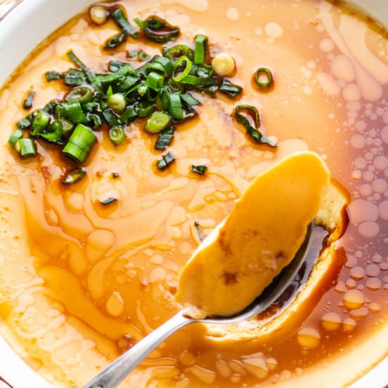 Chinese Steamed Egg (蒸水蛋) - Recipe photo by WokandKin