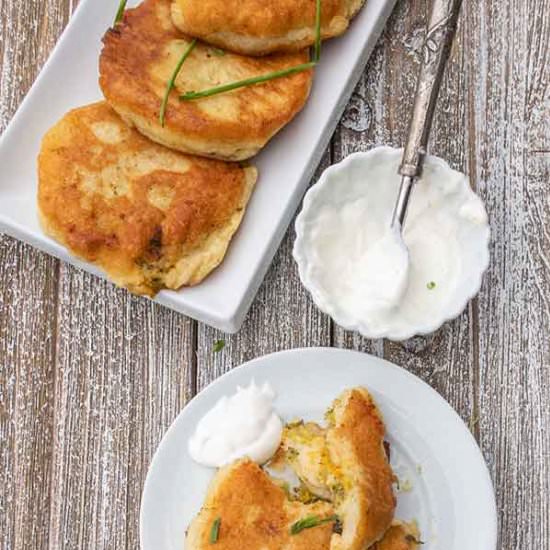 Gluten-Free Stuffed Potato Cakes - Recipe photo by Only Gluten Free Recipes