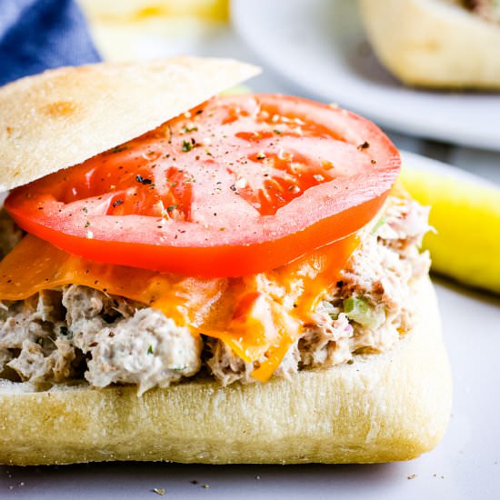 Tuna Melt - Recipe photo by julieseatsandtreats
