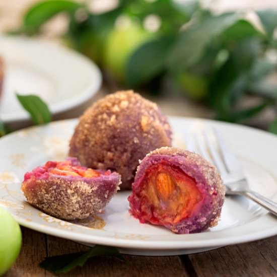 Purple Potato Plum Dumplings - Recipe photo by BitterSweet