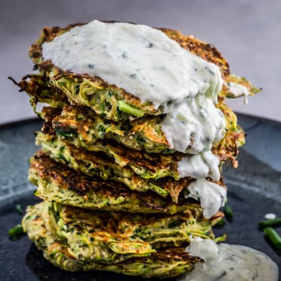 Courgette Fritters - Recipe photo by Lifeandlemons