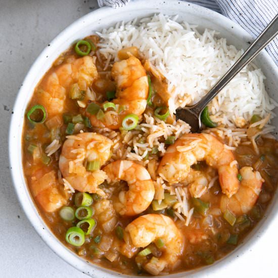 Shrimp Étouffée - Recipe photo by theforkedspoon
