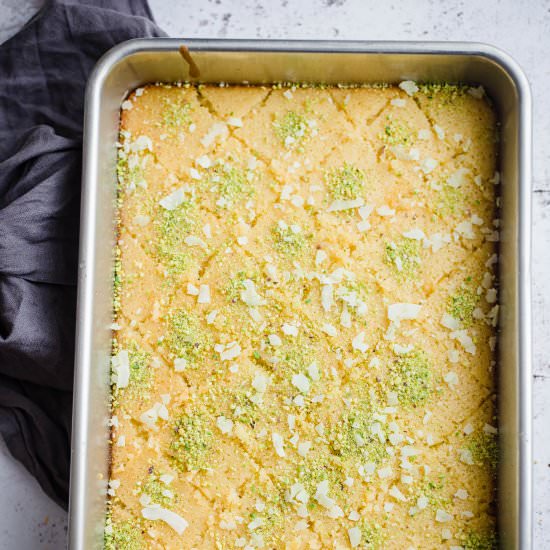 Revani - Recipe photo by tiffinandteaofficial