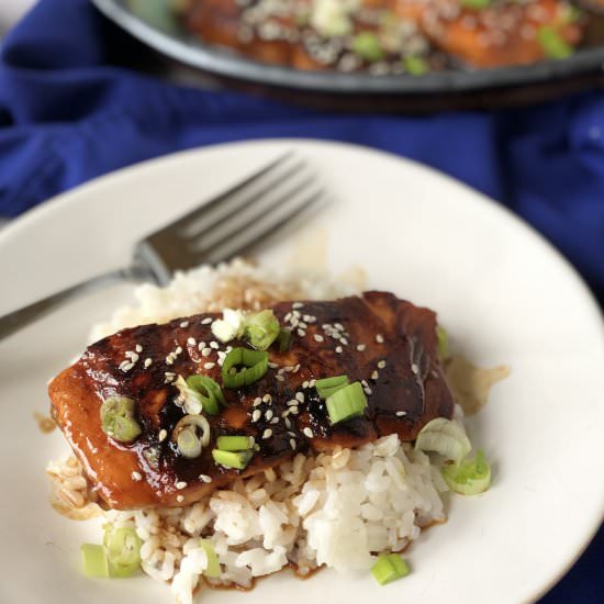Nigella's Mirin-Glazed Salmon - Recipe photo by Hummingbirdthyme
