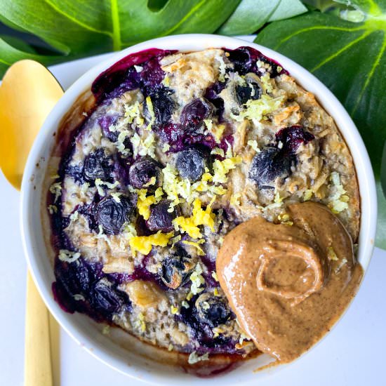 Lemon Blueberry Baked Oats - Recipe photo by frozen_bananas_