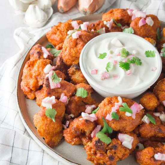 Spicy-roasted-cauliflower-bites - Recipe photo by HereToCook