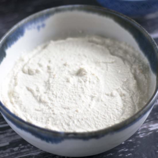 Tofu ricotta - Recipe photo by Mandy Sneaky Veg