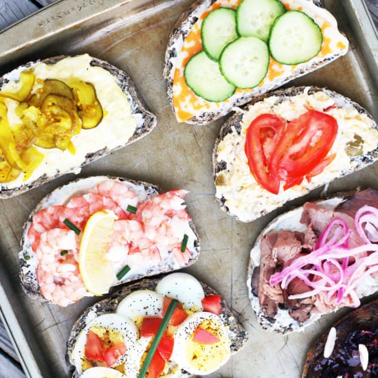 Open-Faced Sandwiches - Recipe photo by cheap-recipe-blog
