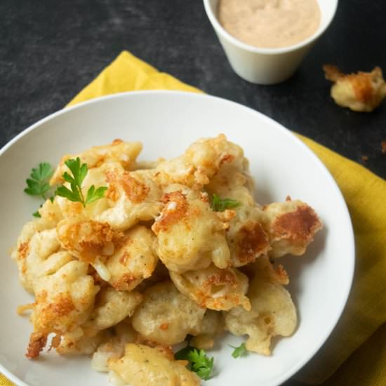Pickle Battered Cheese Curds - Recipe photo by JawnsICooked
