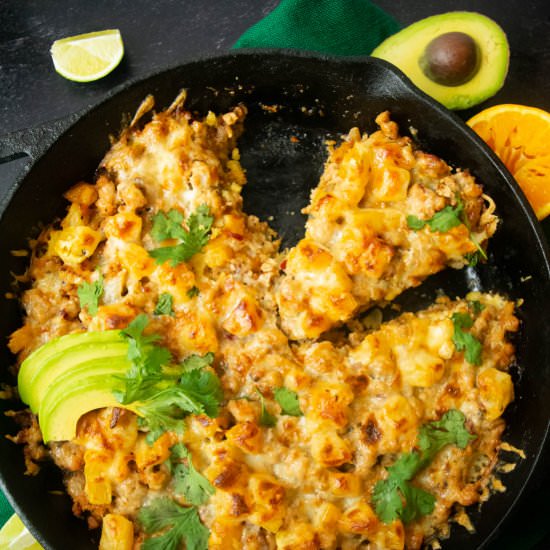 Tamale Pie Al Pastor - Recipe photo by JawnsICooked