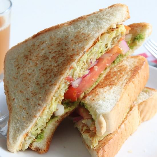Cabbage Patties Sandwich - Recipe photo by sandhiya