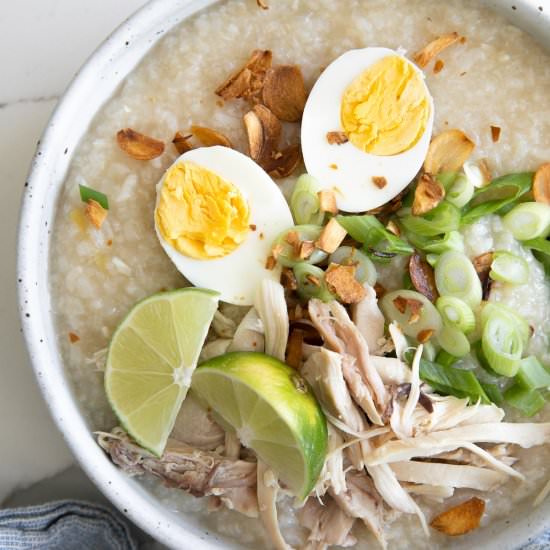 Arroz Caldo - Recipe photo by theforkedspoon