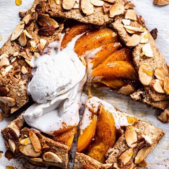 Ginger Peach Galettes - Recipe photo by Healthy Little Vittles