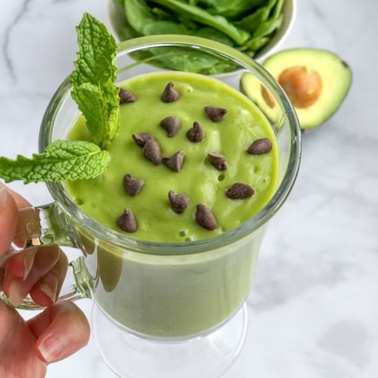 Healthy Avocado Mint Smoothie - Recipe photo by The Healthy Toast