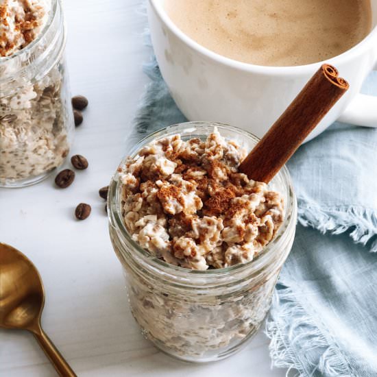 Dirty Chai Overnight Oats - Recipe photo by The Healthy Toast