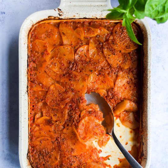 Greek Potato Gratin - Recipe photo by missrachelphipps