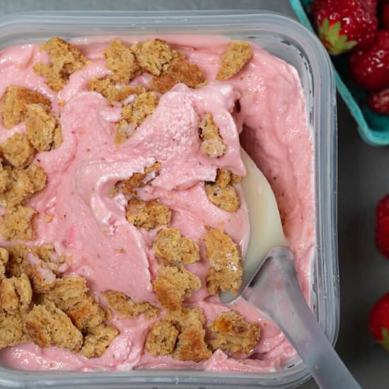 Straw. Shortcake Frozen Yogurt - Recipe photo by a zest for life