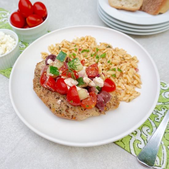 Greek Salad Chicken - Recipe photo by anothertablespoon