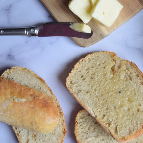 Easy No Knead Loaf Bread - Recipe photo by VanessaViolet