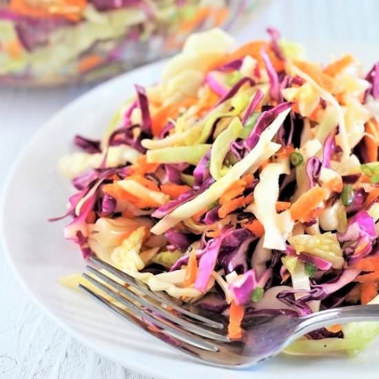 sweet & tangy no-mayo coleslaw - Recipe photo by nowcookthis