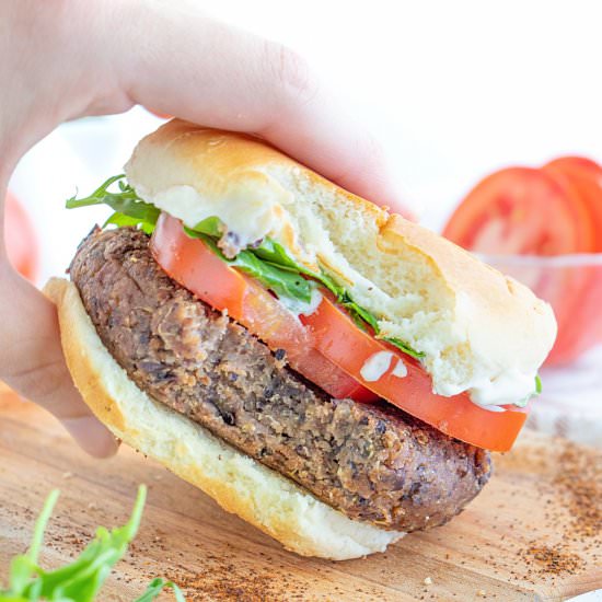 Vegan Black Bean Burgers - Recipe photo by plant.well