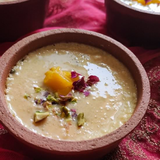 Mango Phirni - Recipe photo by greenbowl2soul