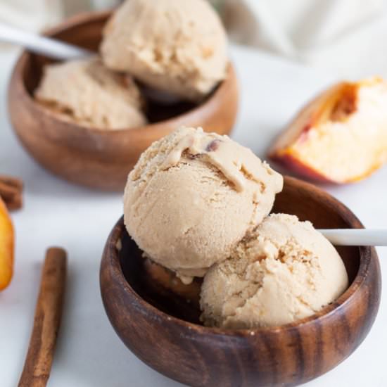 Cinnamon Peach Ice Cream - Recipe photo by islandbakes