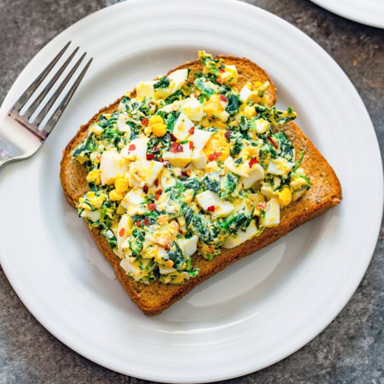 Egg Salad with Spinach and Feta - Recipe photo by Wearenotmartha
