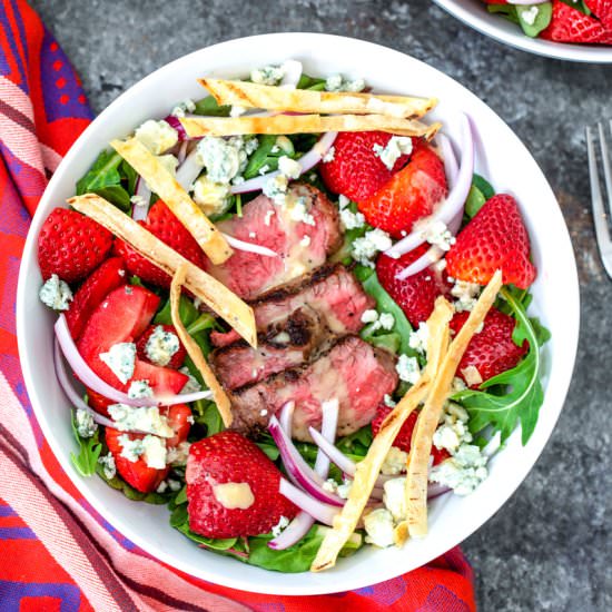 Steak and Strawberry Salad - Recipe photo by Wearenotmartha