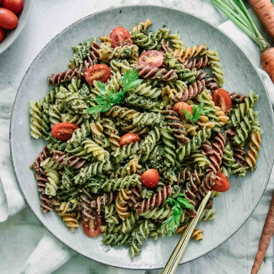 Carrot Top Pasta - Recipe photo by forkintheroad