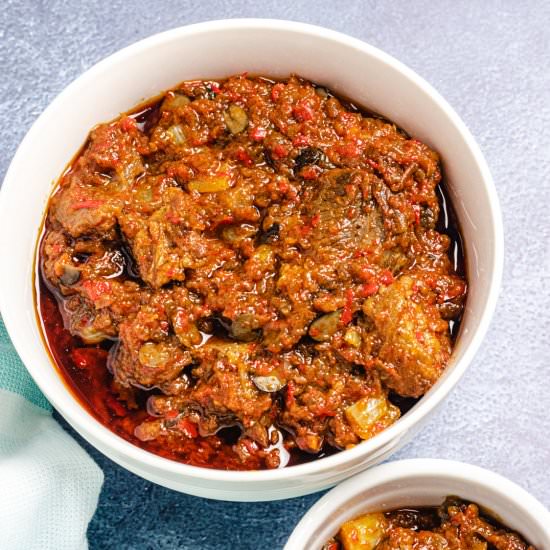 Nigerian Bell Pepper Stew - Recipe photo by lowcarbafrica
