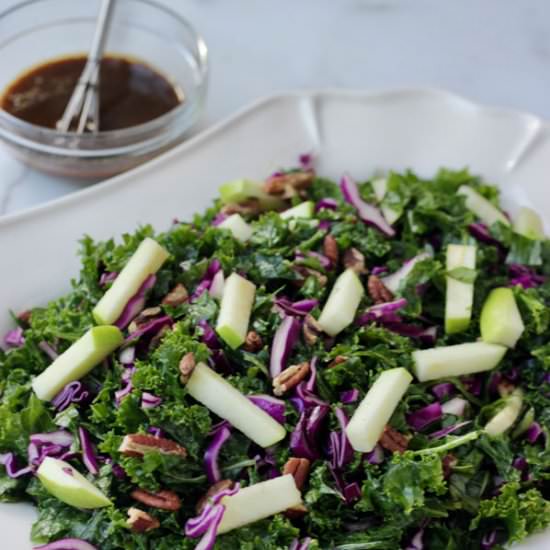 Kale Salad w/Oil Free Vinaigrette - Recipe photo by alternativedish