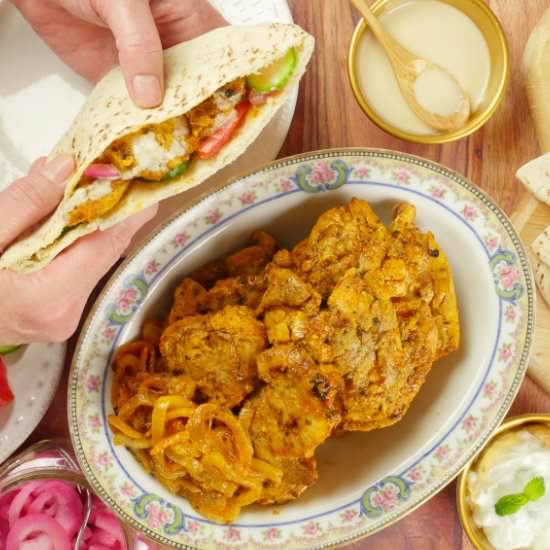 Chicken Shawarma Wrap - Recipe photo by MyIndianStove