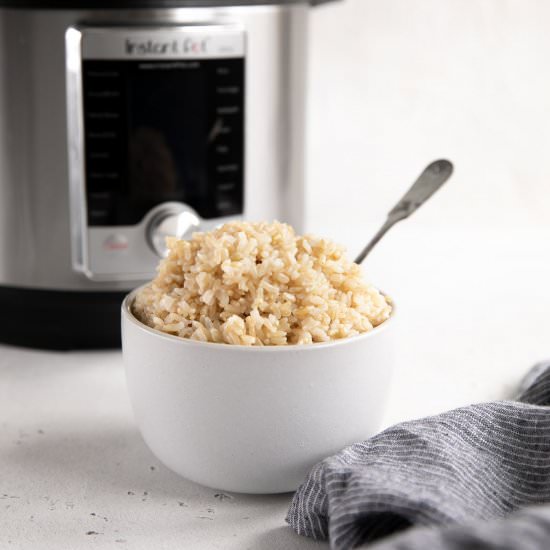 Instant Pot Brown Rice - Recipe photo by theforkedspoon