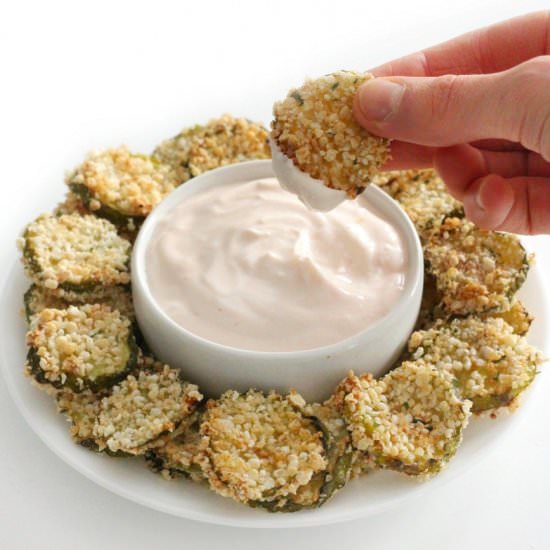 GF/V Air Fryer Fried Pickles - Recipe photo by strengthandsunshine