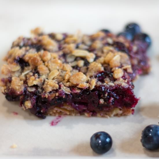Blueberry Oatmeal Bars - Recipe photo by parsley thyme limoncello