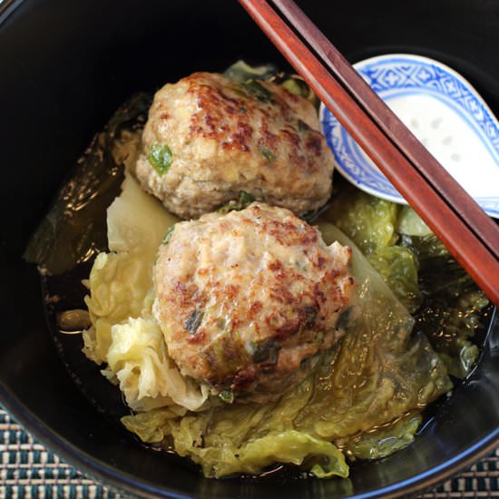 Lion's Head Meatballs - Recipe photo by Food Gal