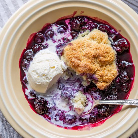 Blueberry Cobbler - Recipe photo by Savingroomfordessert