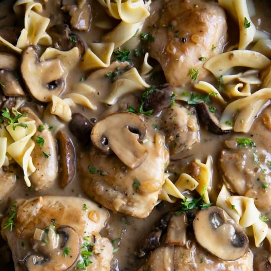 Chicken Stroganoff - Recipe photo by theforkedspoon