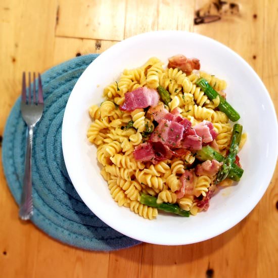 Asparagus Mac & Cheese - Recipe photo by Estelle Forrest