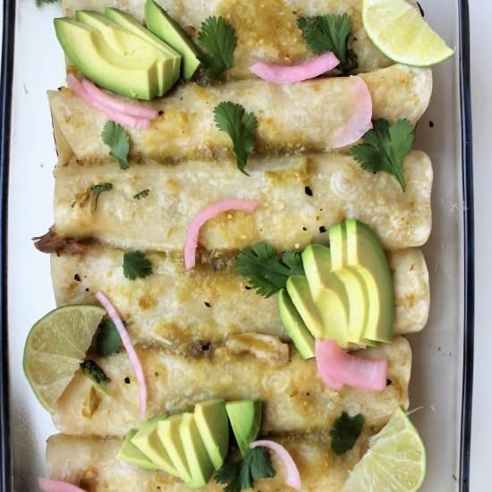 Dairy Free Chicken Enchiladas - Recipe photo by thegranoladiaries