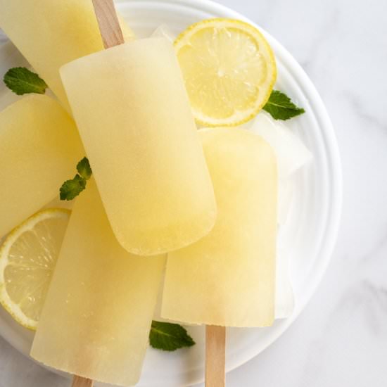 Ginger Lemonade Popsicles - Recipe photo by sliced ginger