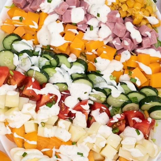 Chef Salad - Recipe photo by peasandpeonies