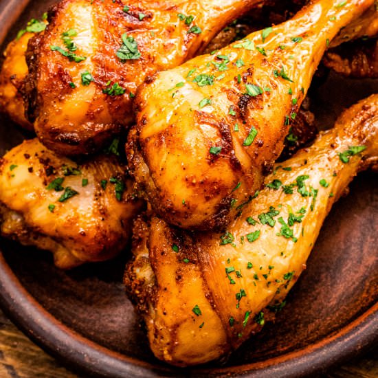 Baked Chicken Legs - Recipe photo by julieseatsandtreats