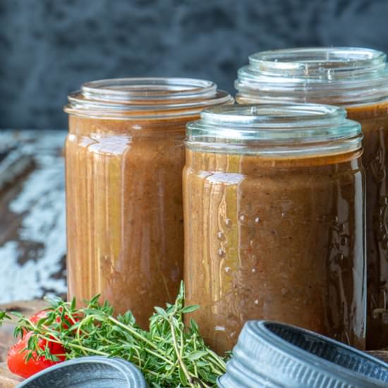 Jerk Style Peach Hot Sauce - Recipe photo by plantedandpicked