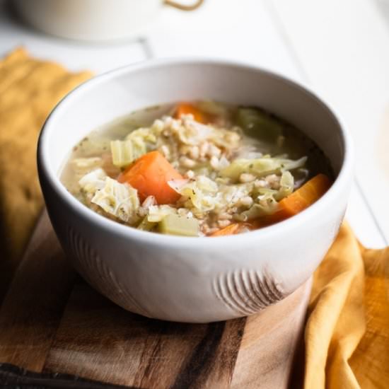 Vegetable and Barley Soup - Recipe photo by nothangryanymore