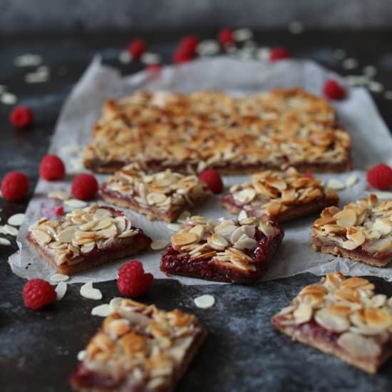 Gluten Free Raspberry Almond Slice - Recipe photo by Helen Tzouganatos