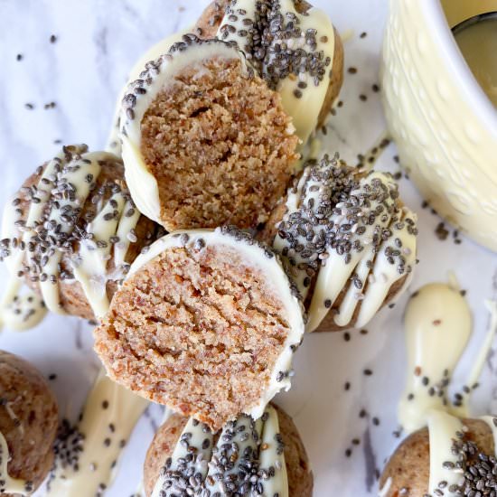 No Bake Lemon Protein Balls - Recipe photo by frozen_bananas_