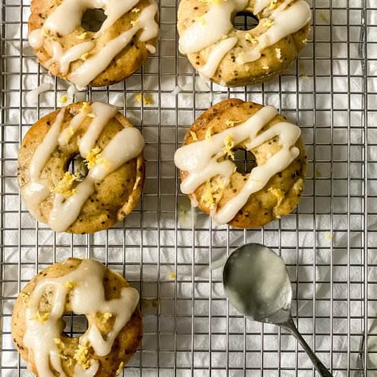 Lemon Chia Seed Baked Donuts - Recipe photo by Real Food with Sarah